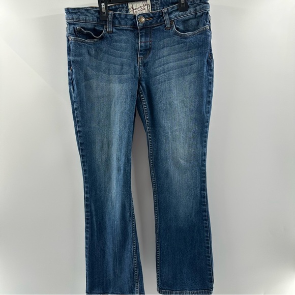 American Rag Vintage Y2K Bootcut Jeans – Low Rise, Medium/Dark Wash, Size 11S - Picture 2 of 10